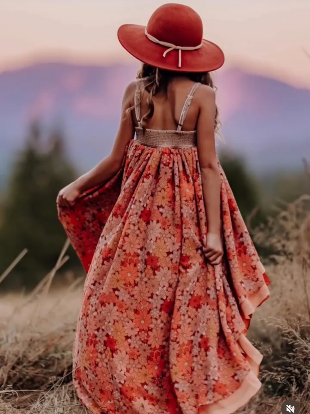 Pleiades floral dress